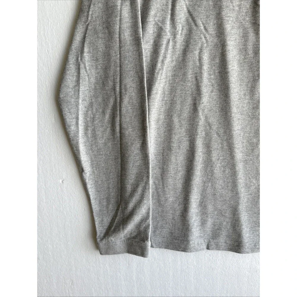 Barbour Gray Shirt Mens Pullover Size Small 1/4 Button Basic Long Sleeve
